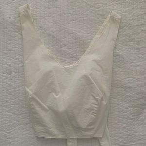 White crop top